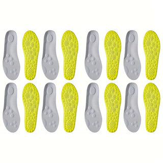 1Pair/2Pairs/4Pairs High Elasticity Latex Sport Insoles Soft Shoe Pads Arch Support Orthotic Insoles Breathable Deodorant Insole