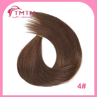 Straight Bulk Human Hair Extensions Brazilian Remy Human Hair No Weft 16-28 Inch Pre-Colored Copper Brown Bulk Hair For Braiding