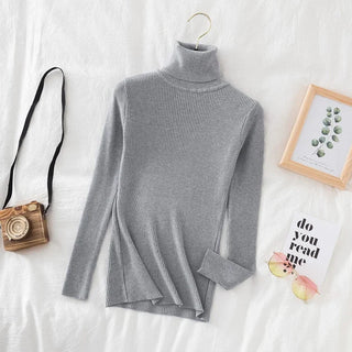 Women Fall Turtleneck Sweater Knitted Soft Pullovers Cashmere Jumpers Basic Soft Sweaters For Women 2025 Autumn Winter