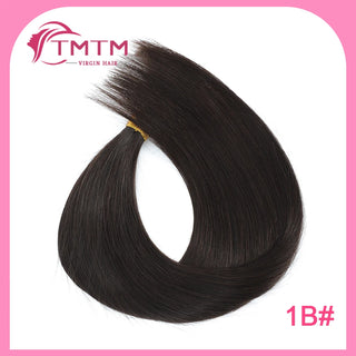 Straight Bulk Human Hair Extensions Brazilian Remy Human Hair No Weft 16-28 Inch Pre-Colored Copper Brown Bulk Hair For Braiding