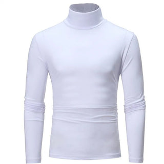 Thermal Underwear Tops Men Spring Clothes Thermal Shirt Autumn Men's Winter Tights High Neck Thin Slim Fit Long Sleeve T-shirt